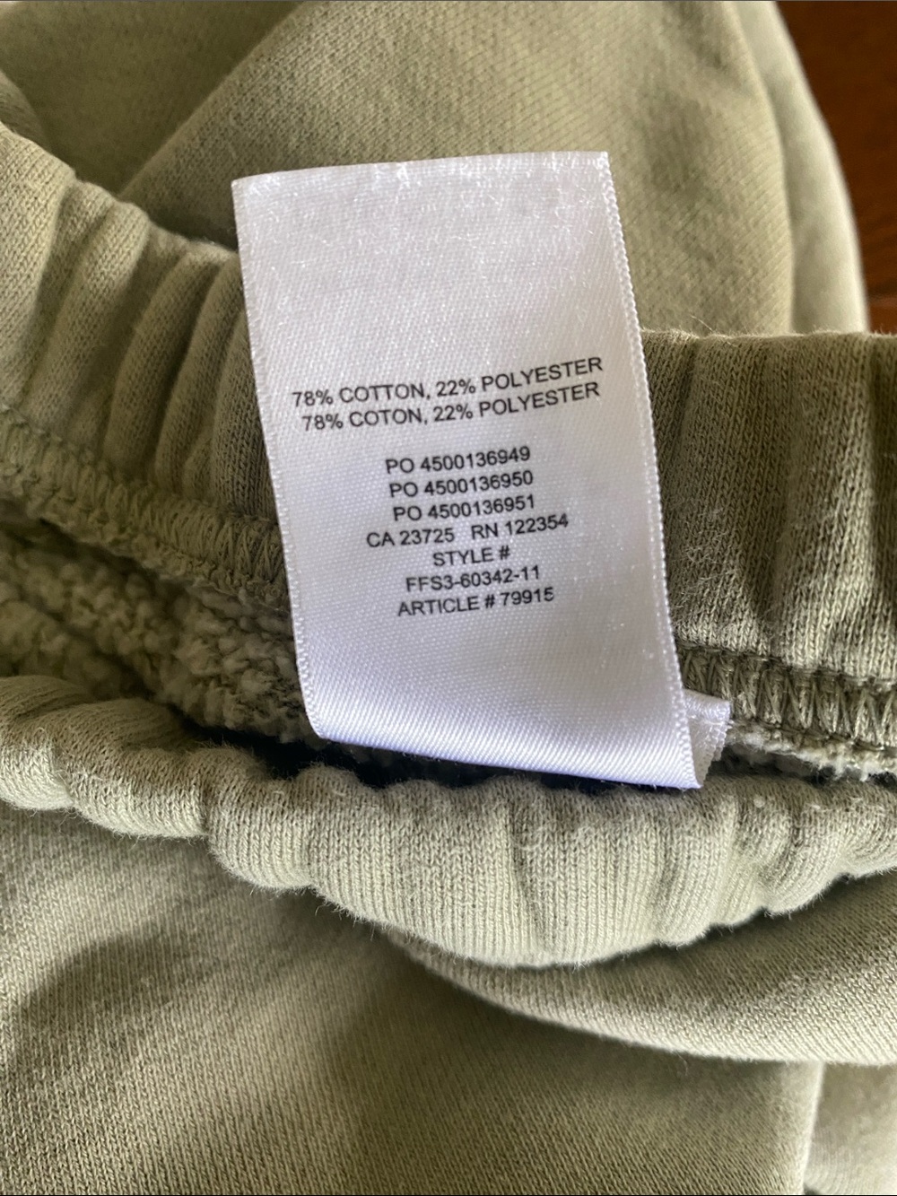 Tna CozyAF Fleece Jogger Sweatpants Sage Green Size Medium - Picture 10 of 11